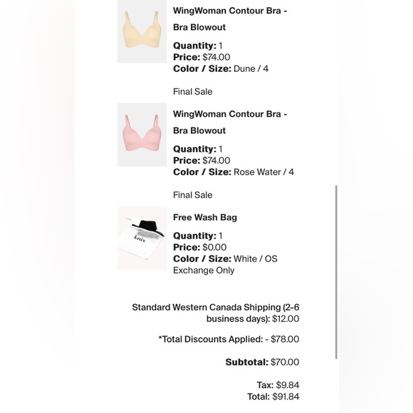 knix Intimates & Sleepwear Knix Wing Woman Bra X2 With Wash Bag